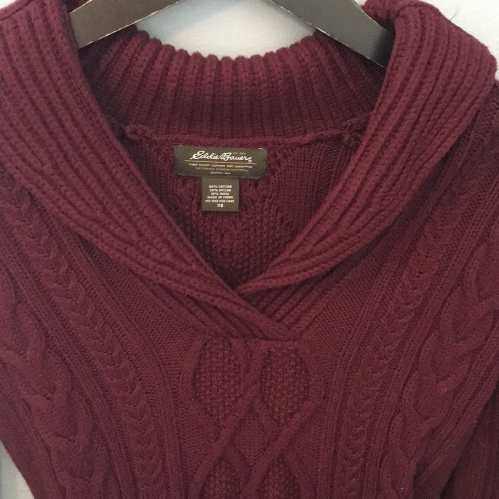 Eddie Bauer Cable Knit Sweater - Picture 4 of 4